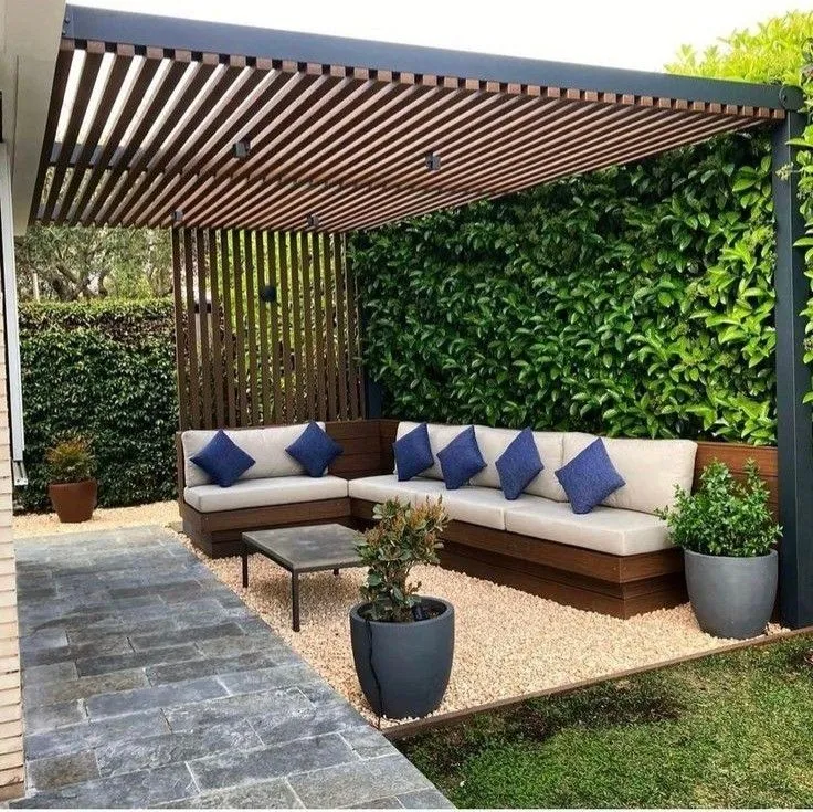 جلسات شتوية خارجية في الخبر | برجولات حدائق مودرن