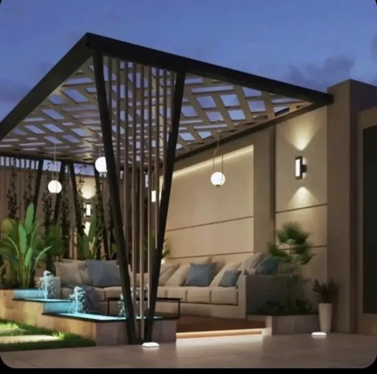 حداد تفصيل برجولات ليزر-مظلات جلسات ليزر في الشرقية